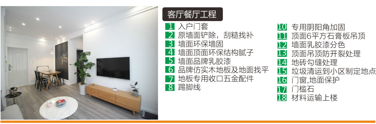 綿陽家裝公司客餐廳工程