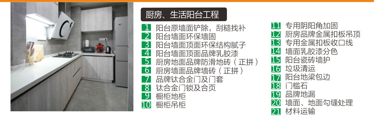 綿陽家裝網廚房陽臺工程