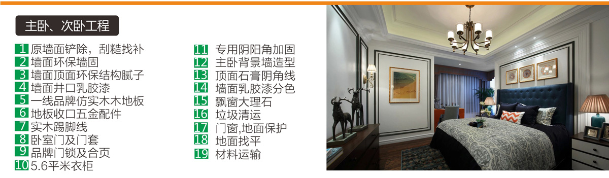 綿陽豪華裝修臥室工程